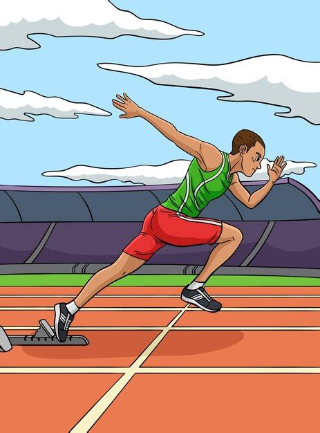 Track And Field Drawings