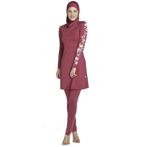 Full Coverage Modest Muslim Swimwear Islamic Swimsuit For Women Arab