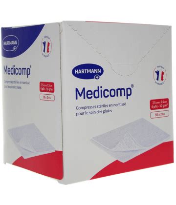 Hartmann Medicomp Compresses En Non Tiss St Riles X Cm X