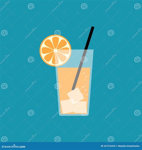 Orange Juice Juice Glass Icon Vector Illustration Stock Vector Illustration Of Liquid Citrus