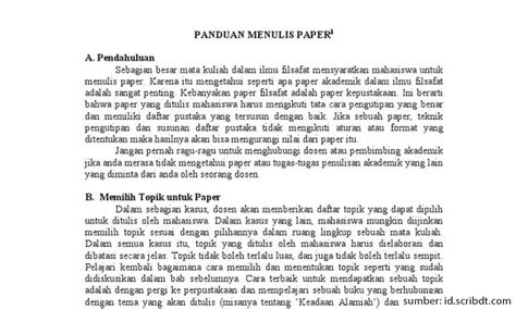 Cara Membuat Paper Yang Baik Dilengkapi Strukturnya