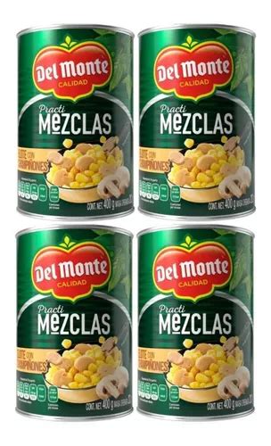 4 Latas Elote Champiñones Del Monte Practimezclas 400g C u en venta en