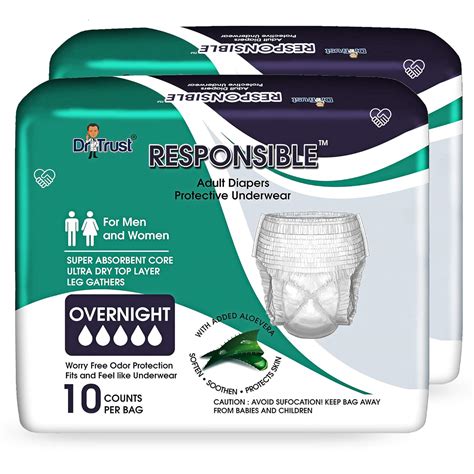 Dr Trust Usa Adult Diapers Pull Up Medium Size Pant Style Diaper