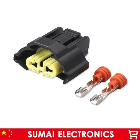 Conector hembra H9 de 2 pines para coche portalámparas 2P para enchufe