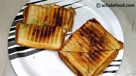 Chaat Style Aloo Toast Sandwich Recipe Grilled Sandwich Lunch Box