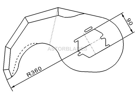 Cuchilla ASTOR Cutter Para SEYDELMANN EEB 500L R 360mm Mercafilo