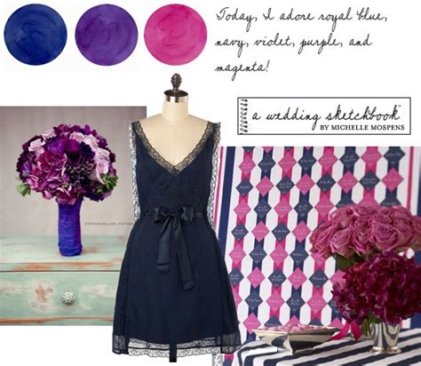 Blue, Pink, Purple Wedding Colors – Mospens Studio