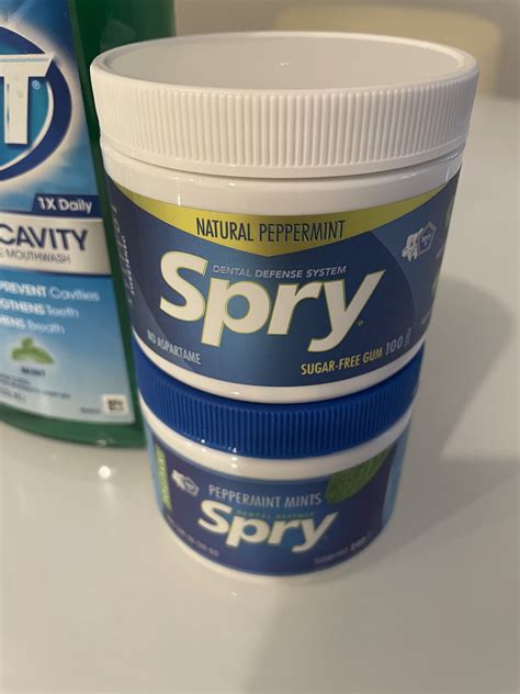 Spry Gum And Mints For Dental Health