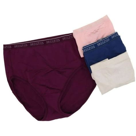 Breezies Breezies Set 4 Nylon Microfiber Hi Cut Panty A287800