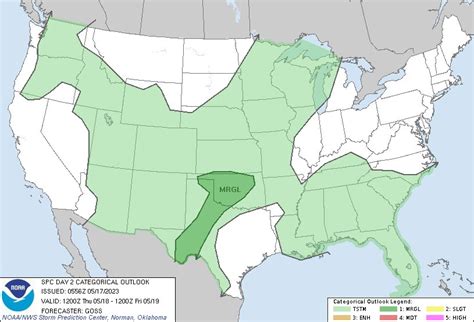 Nws Storm Prediction Center On Twitter Am Cdt Spc Day Outlook