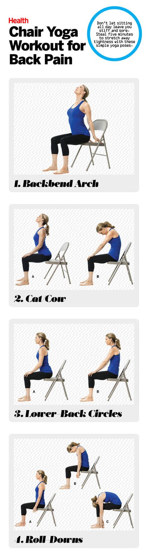 The Best Chair Yoga Moves to Combat Back Pain