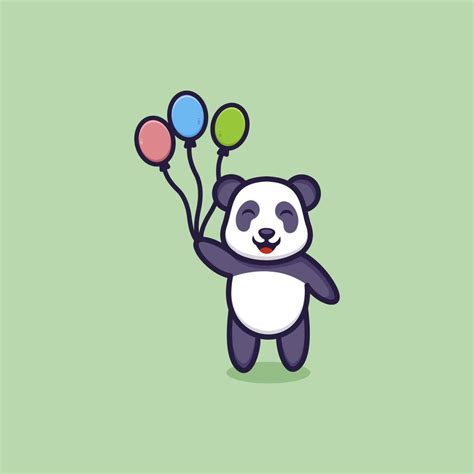 Happy Cute Panda Logo 20552577 Vector Art at Vecteezy