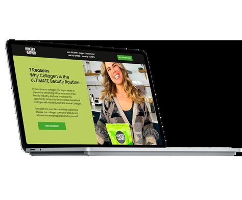 Hunter & Gather listicle landingpage design - Emideo