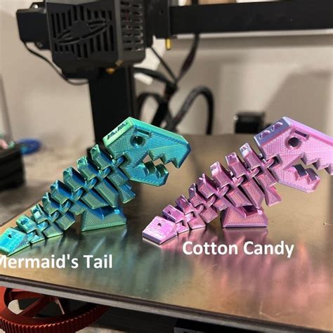 3d Printed Articulated Dinosaur Etsy