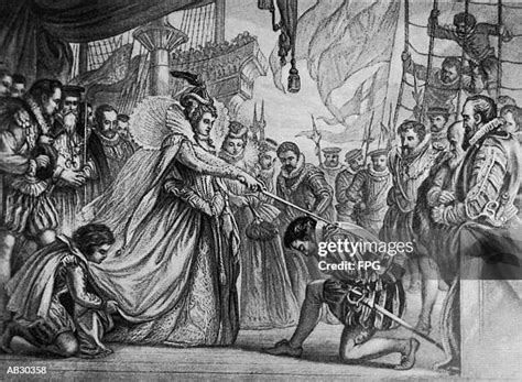 Queen Elizabeth I Sir Francis Drake Stock Fotos Und Bilder Getty Images