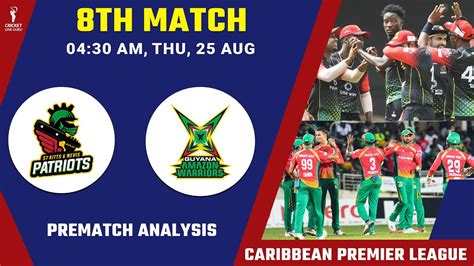 CPL 2023 St Kitts And Nevis Patriots Vs Guyana Amazon Warriors 8th