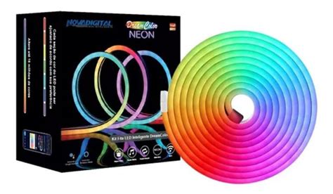 Fita De Led Neon Smart Inteligente Wi Fi Rgb Colorida Novadigital