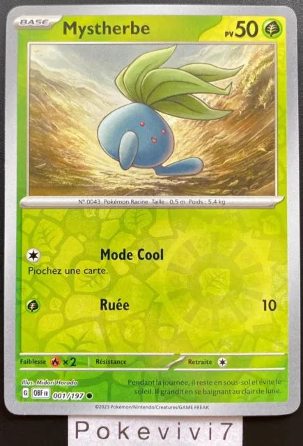 CARTE POKEMON MYSTHERBE 001 197 REVERSE EV3 Ecarlate Et Violet OBF FR