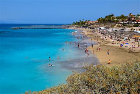 Premium Photo | View of el duque beach in costa adeje, tenerife, canary ...