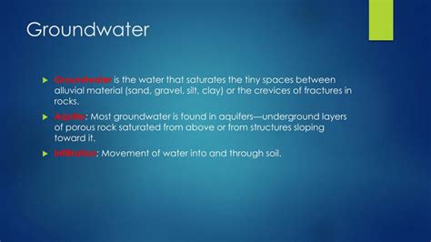 Ppt Surface Water Groundwater Powerpoint Presentation Id