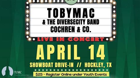 Toby Mac, The Diversity Band & Cochren & Co. Concert – Tomball Methodist Church