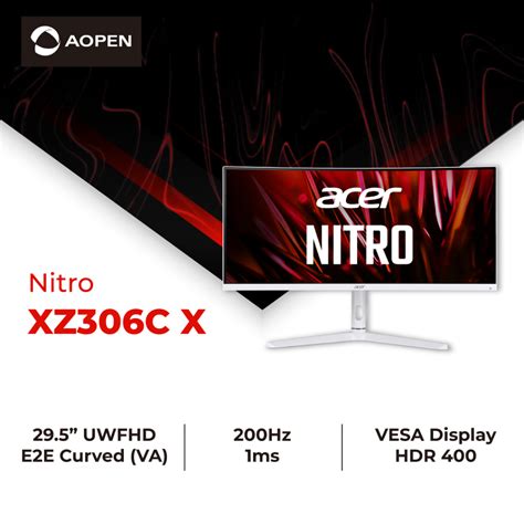 ACER NITRO XZ306C X 29 5 Inch UWFHD 200Hz 1ms Zero Frame Curved LCD