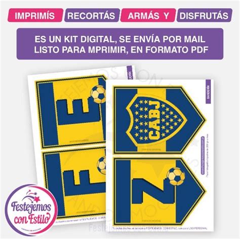 Abecedario De Boca Juniors Para Imprimir Gratis