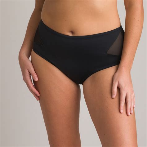 Bikinislip Platte Buik Effect Zwart La Redoute Collections Plus La