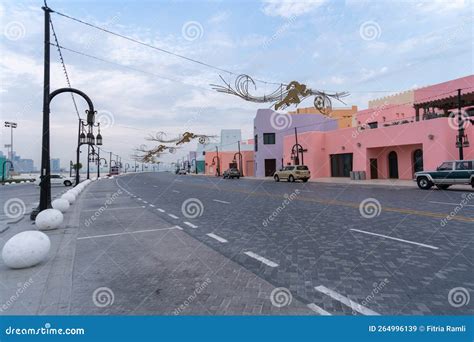 Old Doha Port In Mina District Tourist Attractions In Qatar Editorial