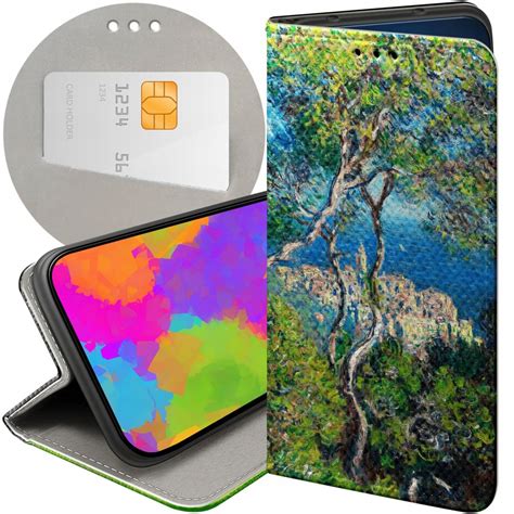 ETUI Z KLAPKĄ DO XIAOMI REDMI NOTE 12S 4G WZORY CLAUDE MONET FUTERAŁ