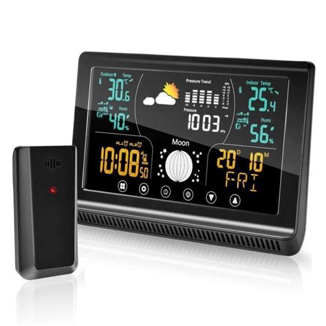 Station Meteo Interieur Exterieur Sans Fil Station Meteo Connectee Avec