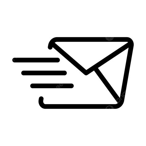 Sending Message Clipart Vector Sending Message Outline Icon Message