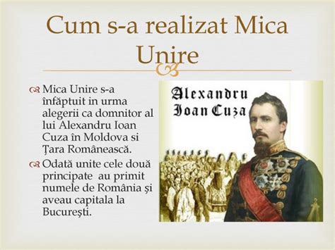 Mica Unire – 24 Ianuarie 1859 – Unirea Moldovei cu Țara Romnânească ...