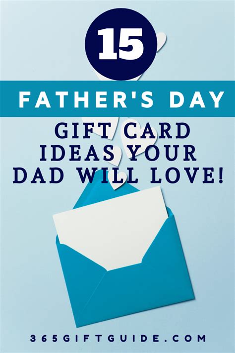 Gift Card Ideas For Dad \ (• •) /