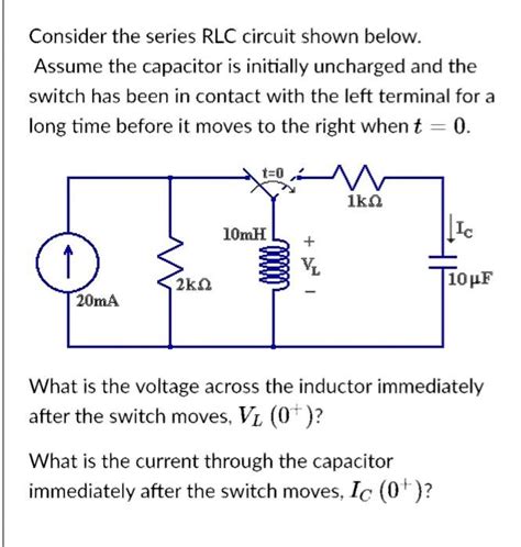 Solved Consider The Parallel Rlc Circuit Shown Below Assume