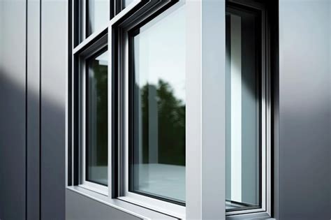 Premium Photo Aluminium Windows Of Modern And Original Design Closeup