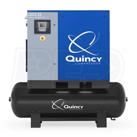 Quincy Qgs 25 Hp 120 Gallon Rotary Screw Compressor 208 230460v 3