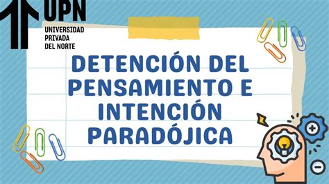 Detención del Pensamiento e Intención Paradójica YouTube