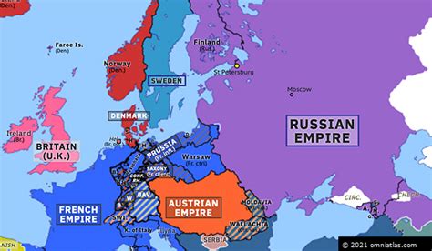 French Invasion Of Russia Historical Atlas Of Europe 24 June 1812