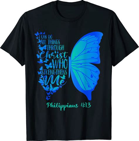 Can Do All Things Through Christ Who Strengthens Me I T Christian Jesus T Shirt