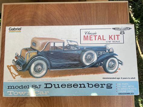 Vintage Model Car Kit, Model SJ Duesenberg 1/18 Scale Brand New, Metal ...