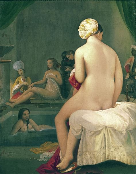 Naked Bather In The Harem Jean Auguste Dominique Ingres 1828 Greeting