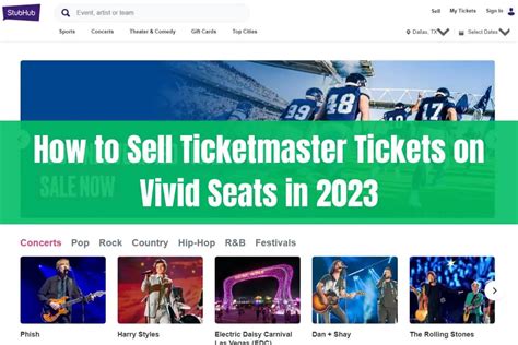 How To Sell Ticketmaster Tickets On Vivid Seats In 2024