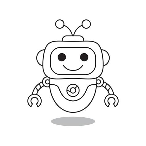 Robot Outline Vector Art, Icons, and Graphics for Free Download