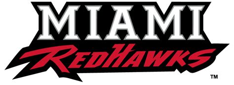 Miami Ohio Redhawks Logo Wordmark Logo NCAA Division I I M NCAA