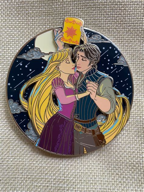 Rapunzel And Flynn Moonlight Enamel Pin Etsy