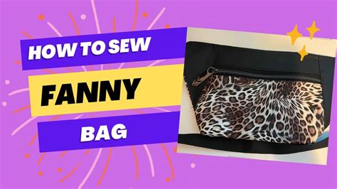 Sewing A Fanny Pack Bum Bag Dayna By Linds Handmade Designs Youtube