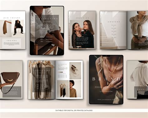 Magazine Lookbook Template For Canva Editable Digital Or Etsy Canada