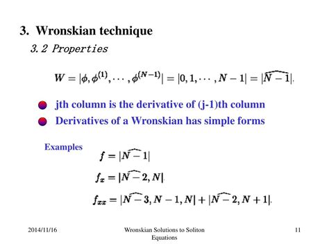 PPT Wronskian Solutions To Soliton Equations PowerPoint Presentation