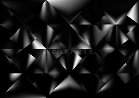 Black And Grey Polygon Background Template Vector Eps Stock Vector